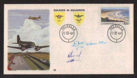 SA AIR FORCE (SAAF) FLIGHT COVER #15 - 44 SQUADRON SIGNED