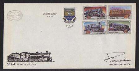 RAILWAYS COM COVER - 1983 DE AAR THE MECCA OF STEAM SIGNED BY MAYOR