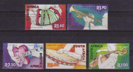 RSA 2001 CELEBRATION OF MUSIC SET OF 5 MNH SINGLES