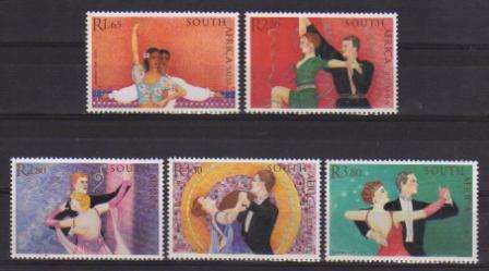 RSA 2003 BALLROOM DANCING SET OF 5 MNH SINGLES