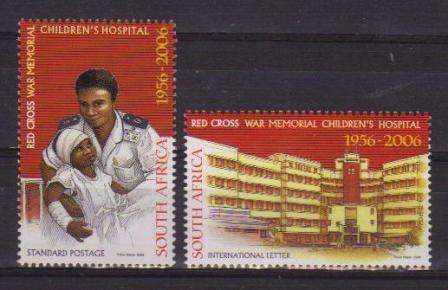 RSA 2006 RED CROSS SET OF 2 MNH SINGLES