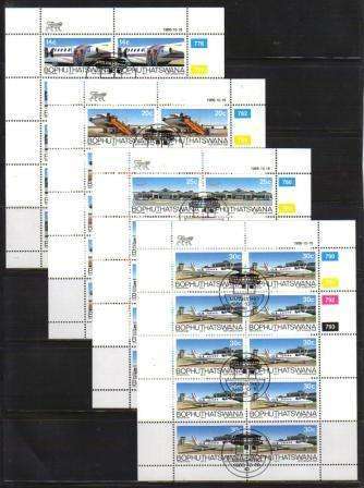 BOP 1986 AIRWAYS SET OF 4 CTO FULL SHEETS OF 10