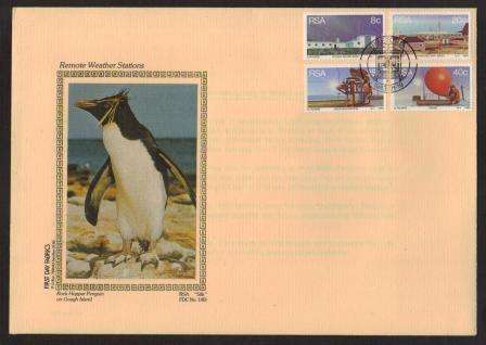 RSA 1983 REMOTE WEATHER STATIONS LIMITED EDITION SILK FDC #1/83