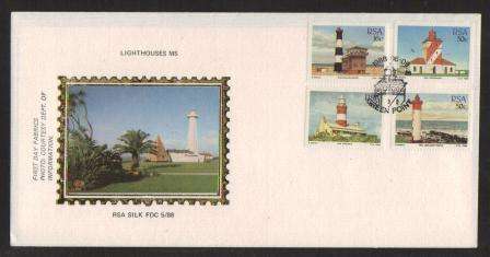 RSA 1988 LIGHTHOUSES LIMITED EDITION SILK FDC #5/88