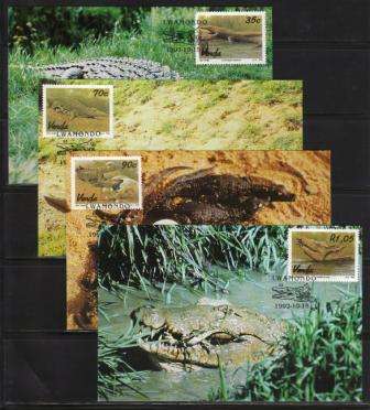 VENDA 1992 CROCODILES SET OF 4 MAXI CARDS