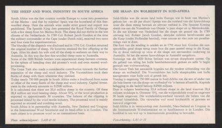 RSA 1972 WOOL BOARD INTERIM DEFINITIVES UNADDRESSED OFFICIAL FDC 21