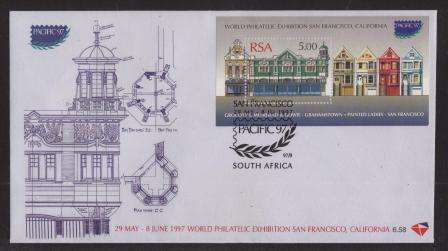 RSA 1997 SAN FRANCISCO PHILATELIC EXHIBITION FDC 6.58