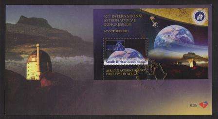 RSA 2011 ASTRONAUTICAL CONGRESS FDC 8.25