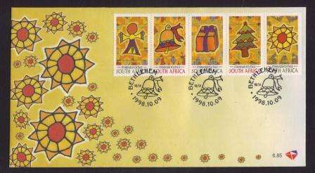 RSA 1998 CHRISTMAS OFFICIAL FDC 6.85