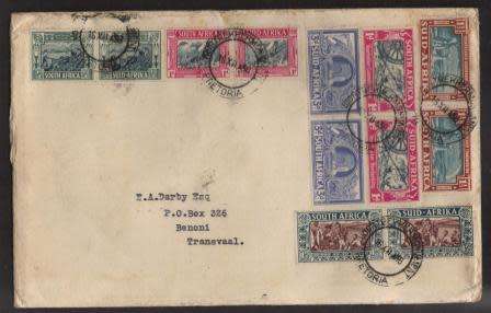 UNION SA 1938 VOORTREKKER MEMORIAL FUND COM COVER CXD PRETORIA MONUMENT 16/12/38