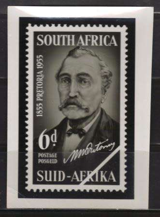 UNION SA 1955 PRESIDENT PRETORIUS 6d PHOTOGRAPHIC MEDIA/PUBLICITY RELEASE
