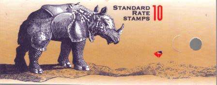 RSA 1998 ARMOURED RHINO BOOKLET DIE I ENGLISH ON HARRISON PAPER