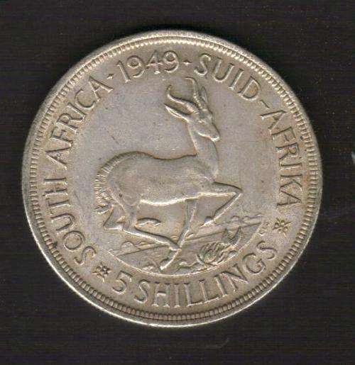 UNION SA 1949 5 SHILLING