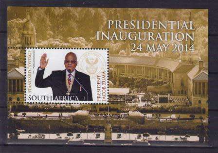 RSA 2014 ZUMA PRESIDENTIAL INAUGURATION MNH MINIATURE SHEET