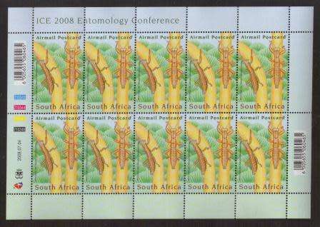 RSA 2008 ENTOMOLOGY CONFERENCE MNH FULL SHEET