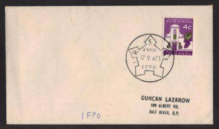MILITARY COM COVER - 1971 1 FIELD POST OFFICE (FPO) DATED 17/5/71