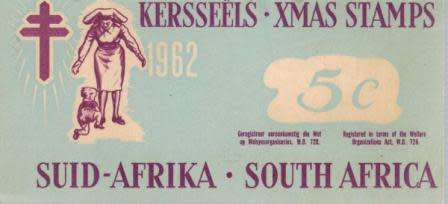 RSA 1962 5c CHRISTMAS LABELS BOOKLET COMPLETE