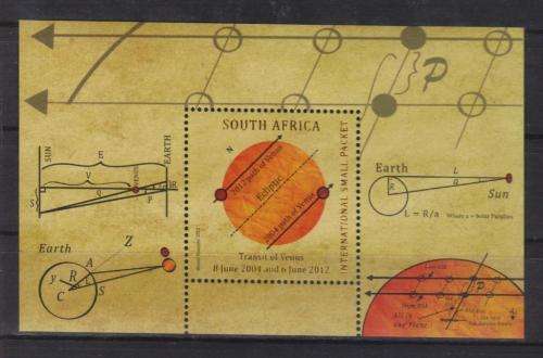 RSA 2012 TRANSIT OF VENUS MNH MINIATURE SHEET
