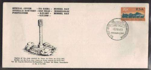 RSA 1969 DA GAMA CROSS UNADDRESSED COM COVER OLD POST OFFICE TREE 6/12/69 D/S