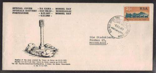 RSA 1969 DA GAMA CROSS COM COVER OLD POST OFFICE TREE 6/12/69 D/S