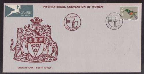 RSA 1975 INTERNATIONAL CONVENTION OF WOMEN AIRMAIL COM COVER GRAHAMSTOWN 1-5/12/75 D/S
