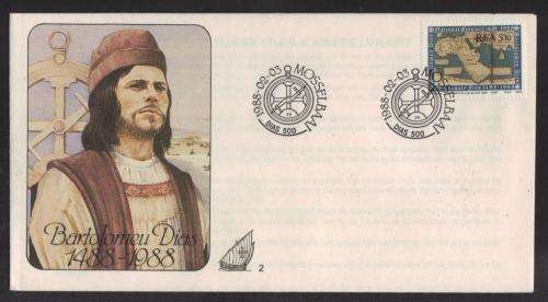 RSA 1988 BARTOLOMEU DIAS COM COVER #2 MOSSELBAAI 3/2/88 D/S