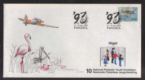 RSA 1993 10TH NATIONAL PHILATELIC YOUTH EXHIBITION COM COVER NIGEL 17-19/6/93 D/S
