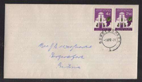 RSA 1971 2and1/2c TO 4c CHANGE IN RATE COM COVER BURGERSPARK 1/4/71 DS