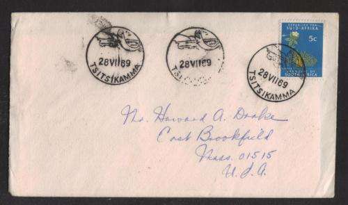 RSA 1969 TSITSIKAMMA COM COVER WITH 28/7/69 DS