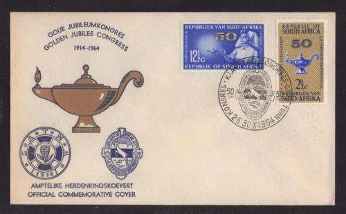 RSA 1964 GOLDEN JUBILEE NURSING CONGRESS UNADDRESSED COM COVER WITH CAPE TOWN 26-30/10/64 D/S