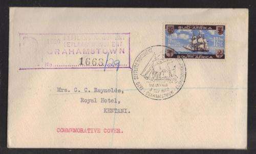 RSA 1962 1820 SETTLERS MONUMENT REG COM COVER WITH GRAHAMSTOWN 3/9/62 DS