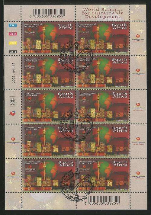RSA 2002 SUSTAINABLE DEVELOPMENT CTO FULL SHEET OF 10