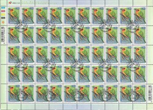 RSA 2000 7TH DEFINITIVE BIRDS R5 USED (CTO) FULL SHEET 7052 DATED 20001101