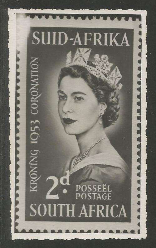 UNION SA 1953 CORONATION QUEEN ELIZABETH II PHOTOGRAPHIC MEDIA/PUBLICITY RELEASE