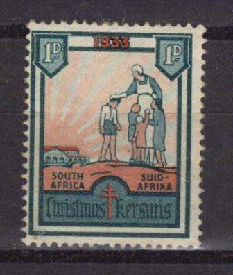 UNION SA 1933 MINT SINGLE CHRISTMAS LABEL