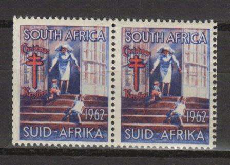 RSA 1962 MNH PAIR CHRISTMAS LABELS