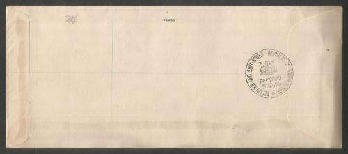 RSA 1961 1ST DEFINITIVE SHORT SET OF 7 ON REG PRIVATE FDC WITH OFFICIAL D/S ADDRESSED TO PRETORIA