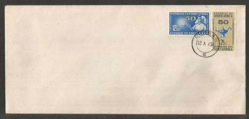 RSA 1964 50TH ANNIV SA NURSING SET OF 2 ON PRIVATE FDC WITH DURBAN D/S