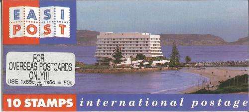RSA 1993 TOURISM BOOKLET WITH ADDED STICKER and 5c STAMPS and 10c STAMPS ROW 4