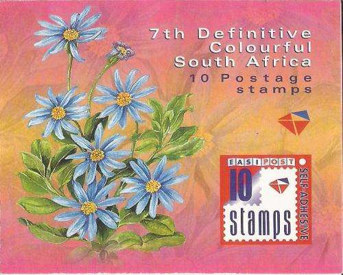 RSA 2007 7TH DEFINITIVE STANDARD POSTAGE FLOWERS BOOKLET DATED 2007/03/12
