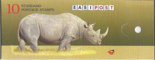 RSA 1997 RHINO BOOKLET DATED 1997/04/22 ENGLISH GUILLOTINED HARRISON PAPER