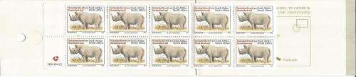 RSA 1997 RHINO BOOKLET DATED 1997/04/22 ENGLISH GUILLOTINED HARRISON PAPER