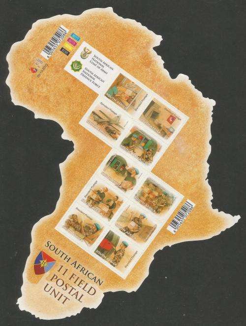 RSA 2012 SA 11 FIELD POSTAL UNIT MNH FULL SHEET OF 10