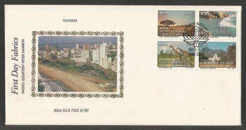 RSA 1990 TOURISM LIMITED EDITION SILK FDC # 9/90
