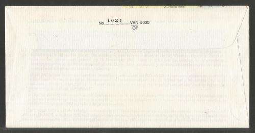 SA NAVY COM COVER # 17 - 30 YEARS SA NAVAL PRINTING PRESS SIGNED WARRANT OFFICER IN CHARGE