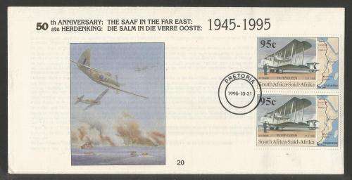SA AIR FORCE (SAAF) FLIGHT COVER # CF20 - 1995 50TH ANNIV THE SAAF IN THE FAR EAST
