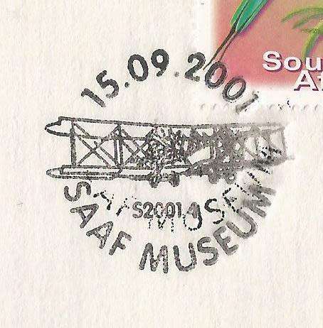 SA AIR FORCE (SAAF) FLIGHT COVER # S2 - 2001 SILVER QUEEN COMMEMORATION WITH DOUBLE D/S