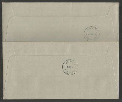 SA AIRWAYS (SAA) FLIGHT COVER # 40 1985 50 YEARS JHB - CT (BOTH LIGHT and DARK PRINTING SHADES)