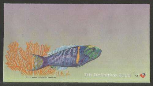 RSA 2000 7TH DEFINITIVE FISHES UNSERVICED FDC 7.2