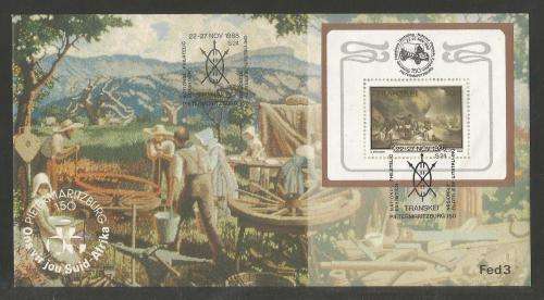 TRANSKEI 1988 PHILATELIC FEDERATION COM COVER FED 3